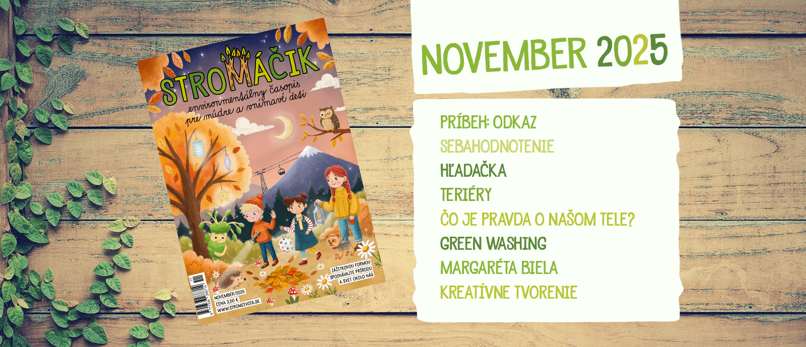 Stromáčik november 2025