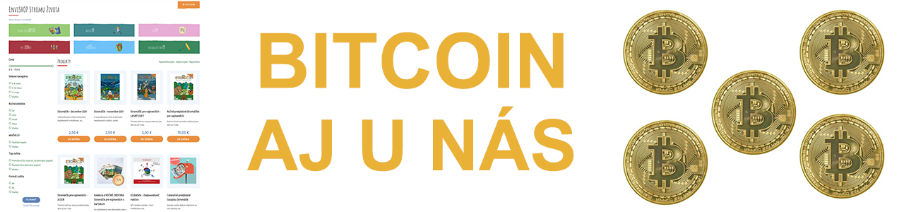 V našom EnviSHOPe zaplatíte už aj Bitcoinami