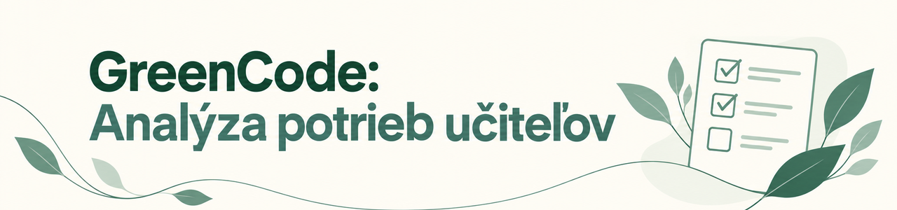 GreenCode: Analýza potrieb učiteľov