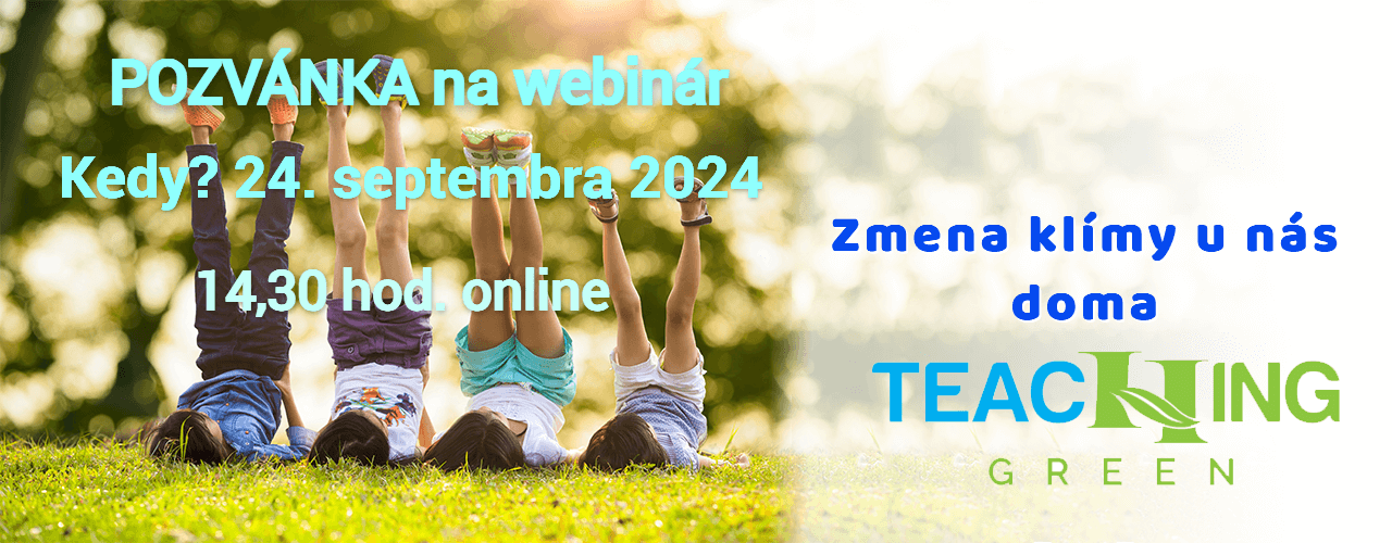 Webinár  - Zmena klímy u nás doma