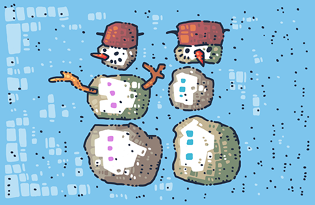 Kamienkoví snehuliaci