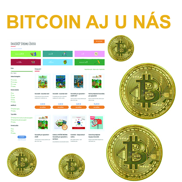 V našom EnviSHOPe zaplatíte už aj Bitcoinami