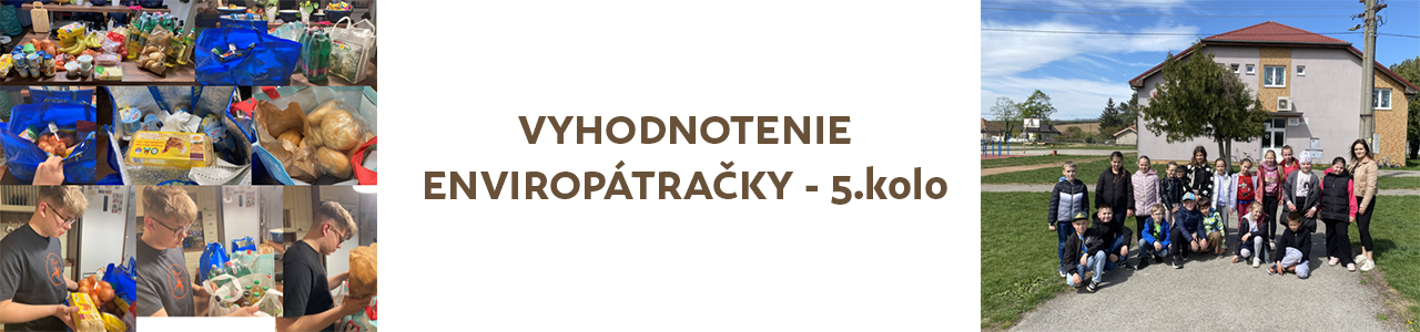 Vyhodnotenie ENVIROPÁTRAČKY - 5.kolo