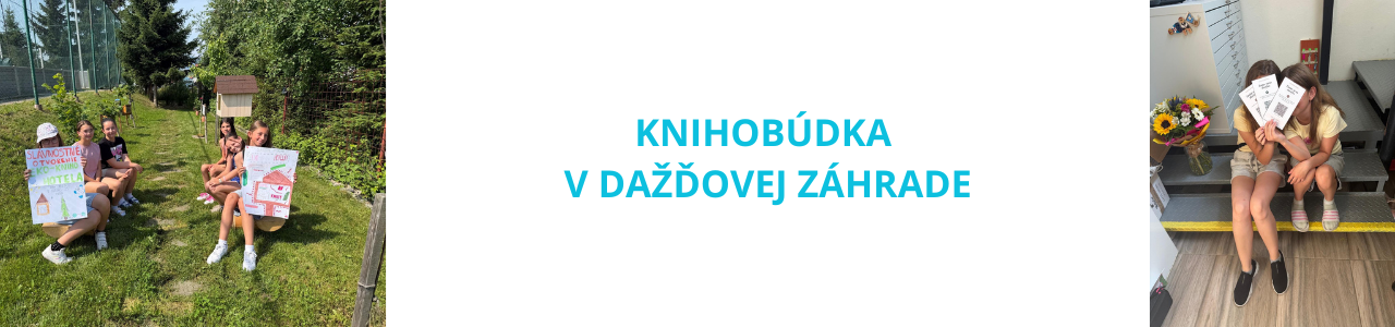 Knihobúdka v dažďovej záhrade