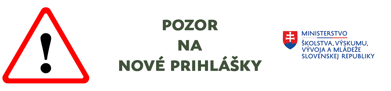 Pozor  - nové prihlášky pre nových členov