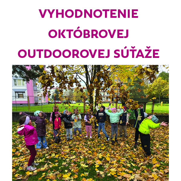 Vyhodnotili sme októbrovú outdoorovú súťaž