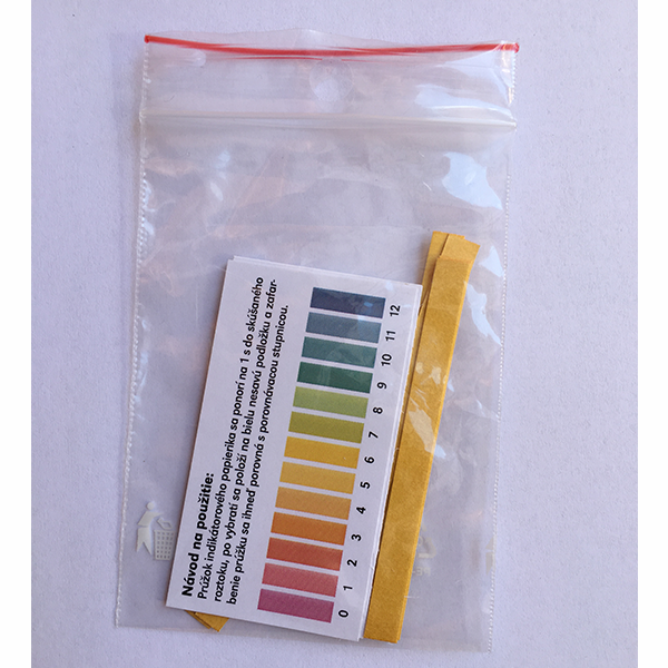 Papieriky na meranie pH vody