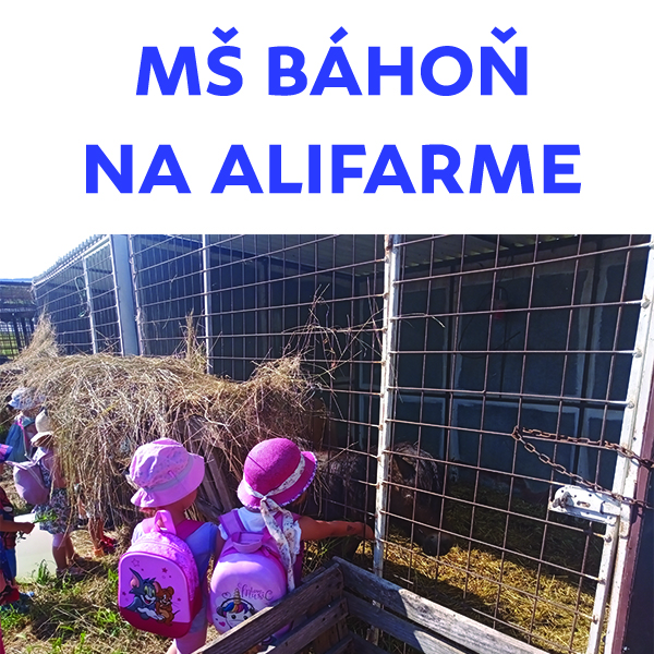 Škôlkari na návšteve farmy